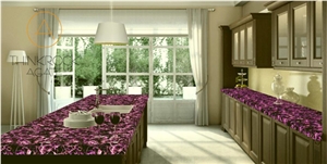 Luxury Amethyst Interior Decoration Building Materials Panel