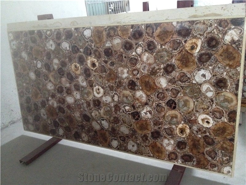 Petrified Wood Semi-Precious Stone Slabs/Gem Stone Tiles/Gemstone Slab