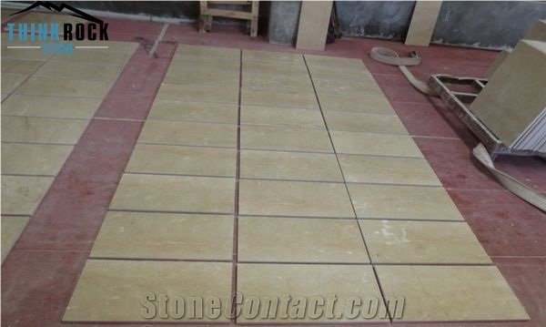 Polished New Cream Marfil Marble Beige Marble Floor Covering Tiles