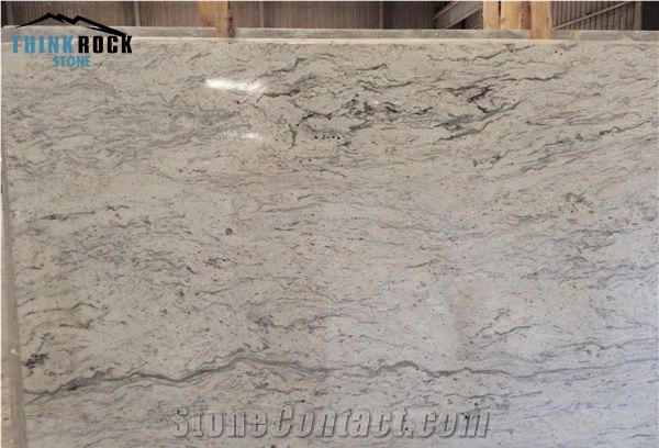 River White Granite Slab Tile, India White Granite
