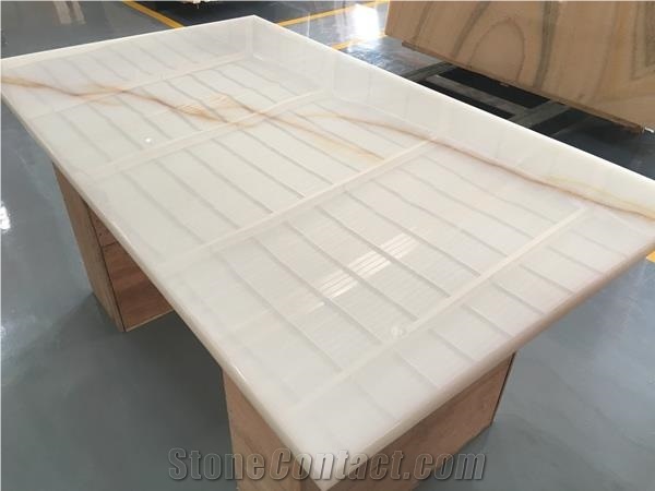 White Onyx Slabs Tiles Polished Slabs