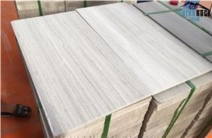 White Wood Vein Marble Teakwood Marble Slabs Panel