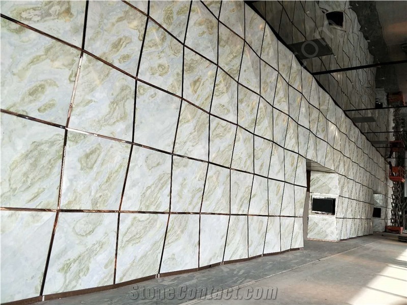 Blue Danube Marble Slabs for Luxury Hotel Interior Decorations