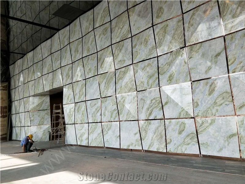 Blue Danube Marble Slabs for Luxury Hotel Interior Decorations