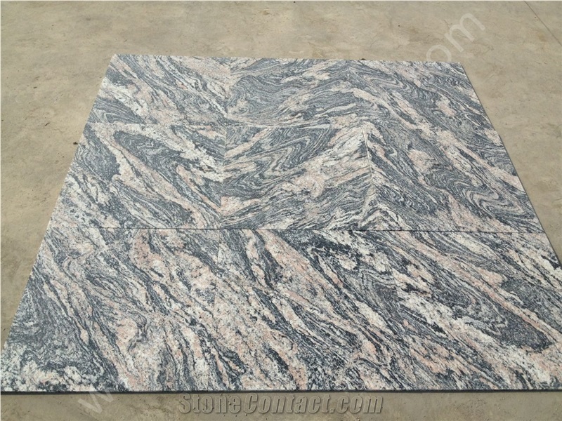 Chinese Juparana Granite Slabs Tile Exterior Decor