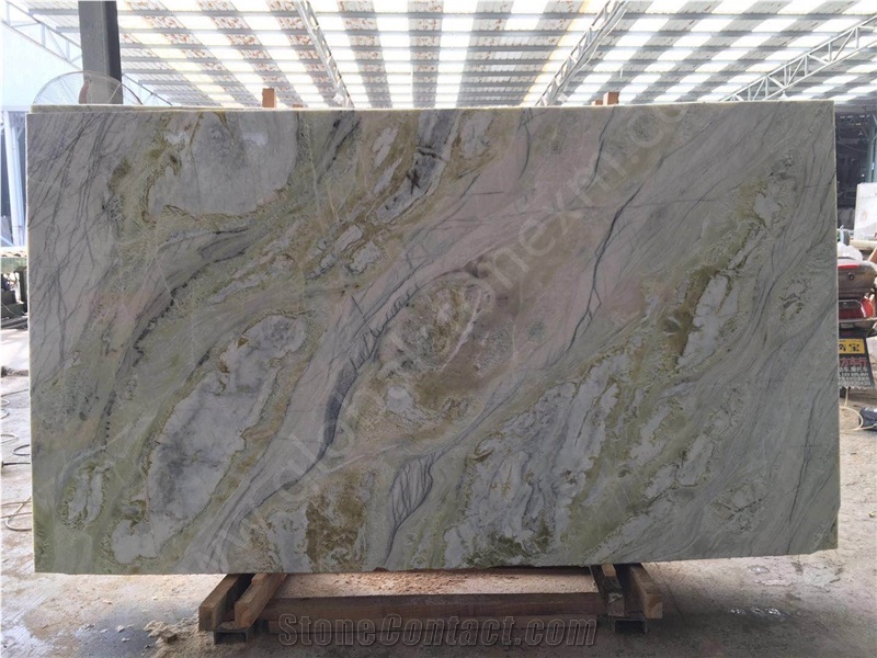 Magic Seaweed Marble Slabs for Exotic Interior Decorations