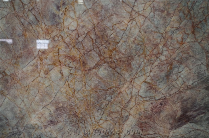 Violet Gold Marble Slabs, Exotic for Countertops and Vanity Tops