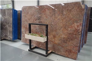 Violet Gold Marble Slabs for Exotic Countertops