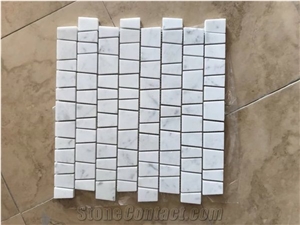 Volakas White,Marble Mosaic,Honeycomb Panel Mosaic