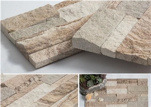 Beige Sandstone Ledge Stone,Cladding Stone,Ledger Panel,Culture Stone