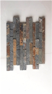 Brown Dust Slate Culture Stone Ledge,Slate Stone Veneer,Walling Decor