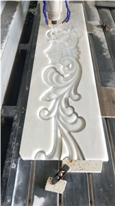 Carved Railing,Carving Railings,White Marble Carved Staircase Handrail