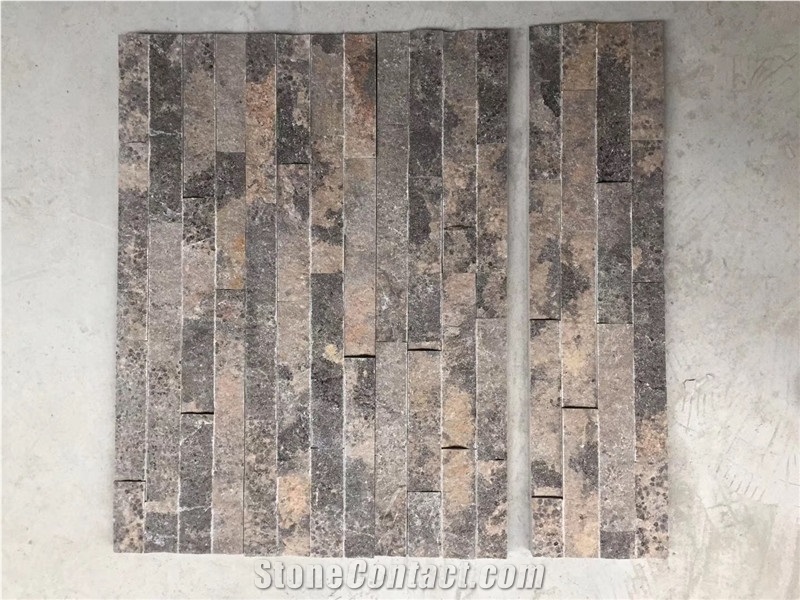 China Brown Sandstone Culture Stone Walling Covering,Stone Wall Decor