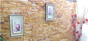 Rainbow Sandstone,Stacked Stone Veneer,Sandstone Ledger,Wall Decor