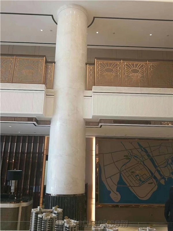 White Marble Solid Column,Roman Columns,Column Bases,Column Tops