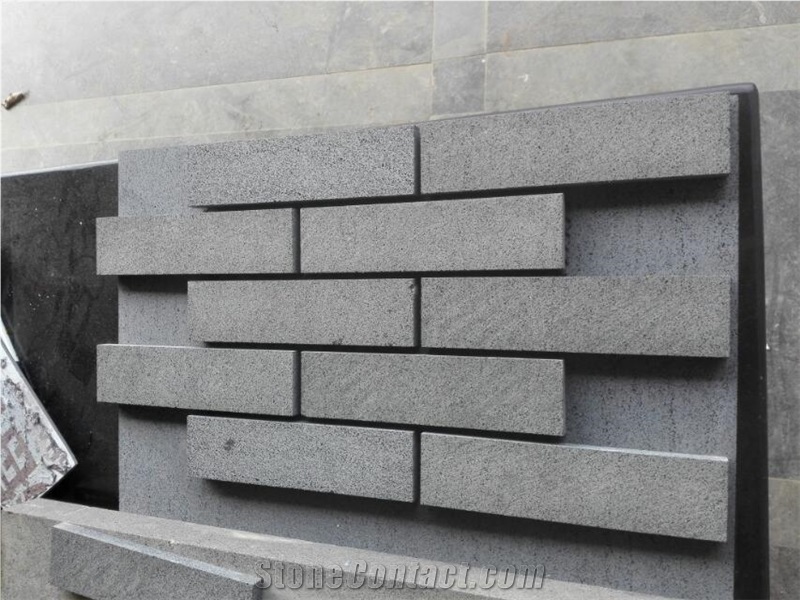 China Hainan Black Basalt 3d Mosaic