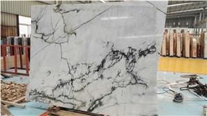 Chinese Picasso White Marble Slabs