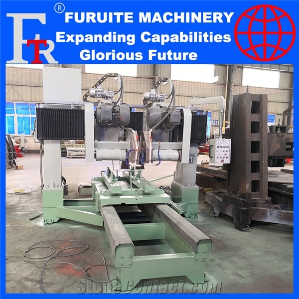 Stone Cutter Double Disc Cutting Machine For Granit Marble Slab Cut Cutter Double Disc Cutting Machine