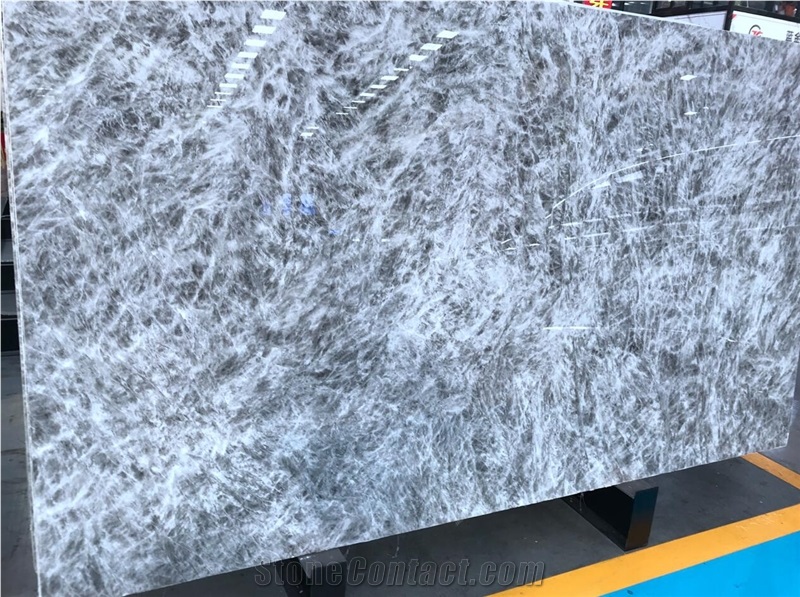 Arctic Crystallized White Marble Slabs Tiles Backsplashes Wallings