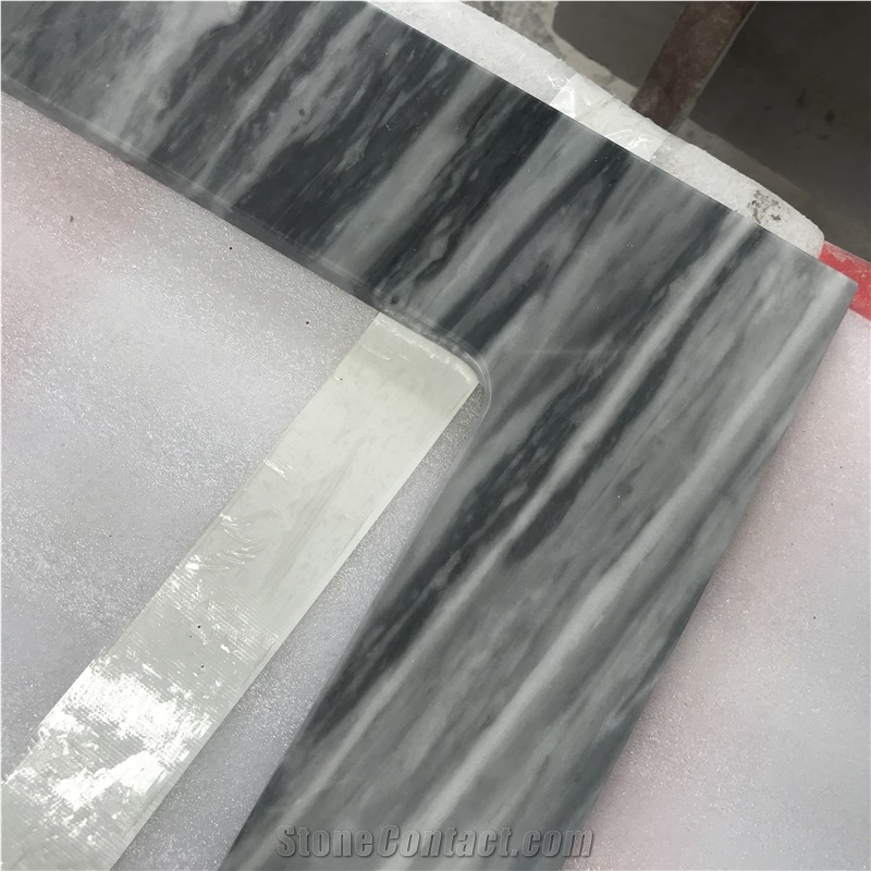 Bianco Carrara Grey Bardiglio Nuvolato Marble Bathroom Vanity Tops