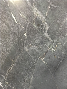Black Soapstone Marble Slabs,Wall Floor Polished Tiles,Cut-To-Size