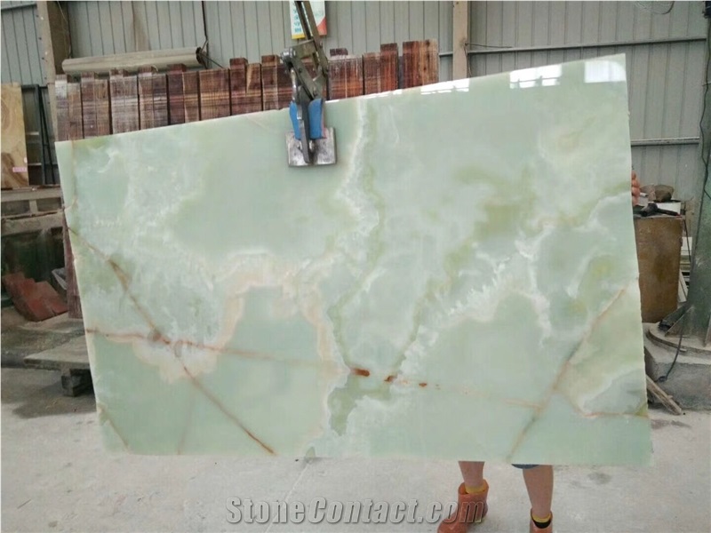 Light Sapphire Green Onyx Jadeite Onyx Slabs,Wall Floor Tiles