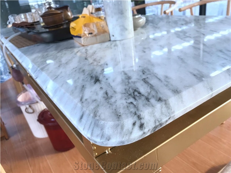 Sochi White New Carrara White Marble Bar Kitchen Tops
