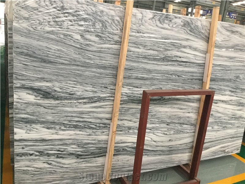 Versace Grey Cloud River Marble Slabs,Wall Floor Polished Tiles
