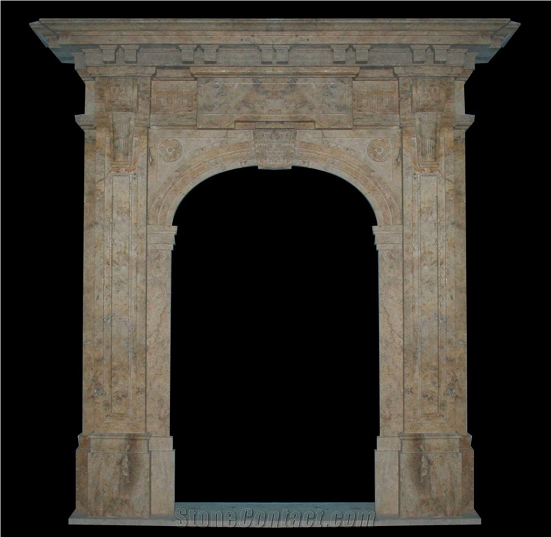 Custom Door Surround Frame Entrance Natural Marble