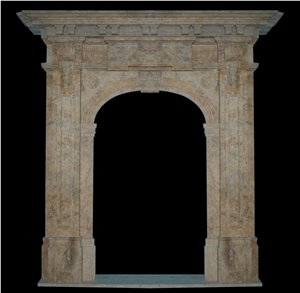 Custom Door Surround Frame Entrance Natural Marble