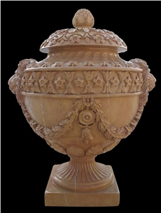 Handcarved Marble Pots Garden Urban Pot Vase