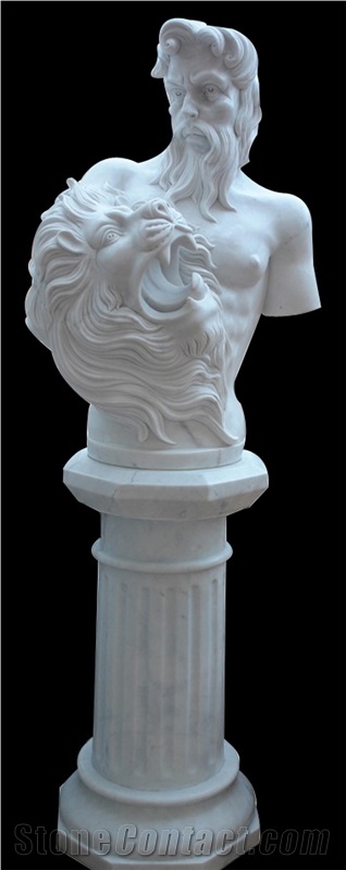Handcarved Marble Western Style Human Sculpture