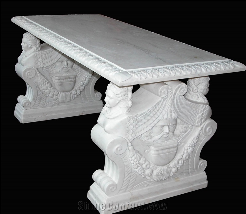 White Marble Carved Benches,Natural Marble Benches,Chairs,Design Chair