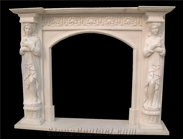 White Marble Carved Fireplaces Fireplace Surround Cast Stone