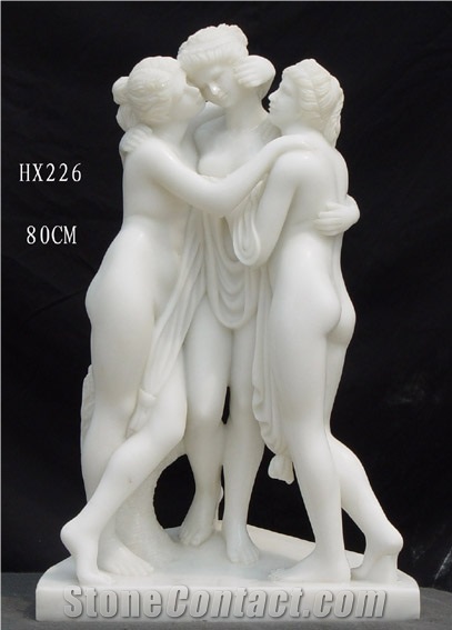 White Marble Statues, Human Sculpture,Handcarved,Abstract Sculpture