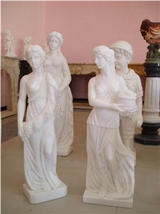 White Marble Statues, Human Sculpture,Handcarved,Abstract Sculpture