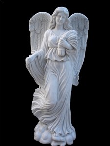 White Marble Statues, Human Sculpture,Handcarved,Angel Sculpture