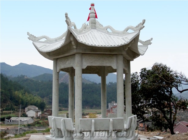 Chinese Style Granite Gazebo Pavilion Bower