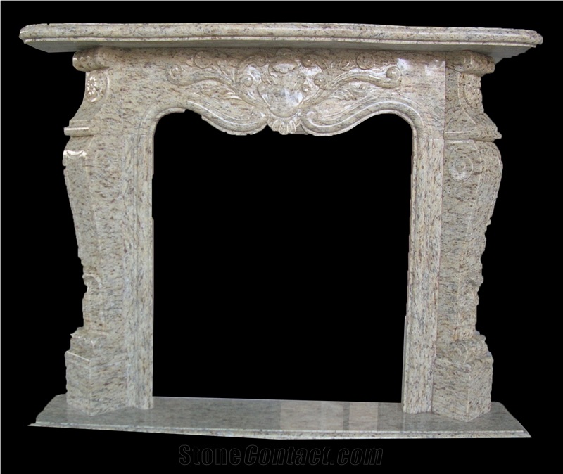 Granite Fireplace Customized Mantel