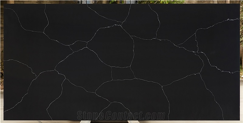Black White Vemy Quartz Surface VM-910-1