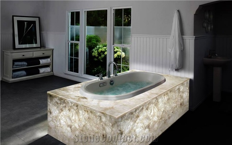 White Crystal Bathtub
