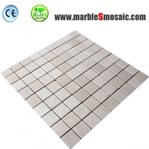 Cream Marble Mosaic Tiles in Square