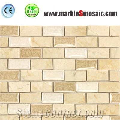 Crema Marfil Beige Marble Mosaic Sheet