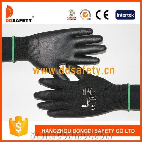 Black Nylon/Polyester Safety Glove