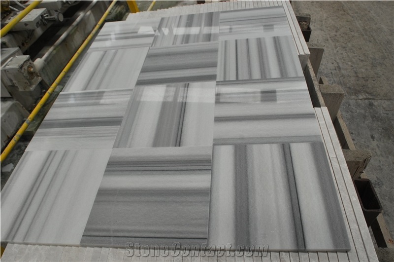 Delano White Marble Tiles and Slabs