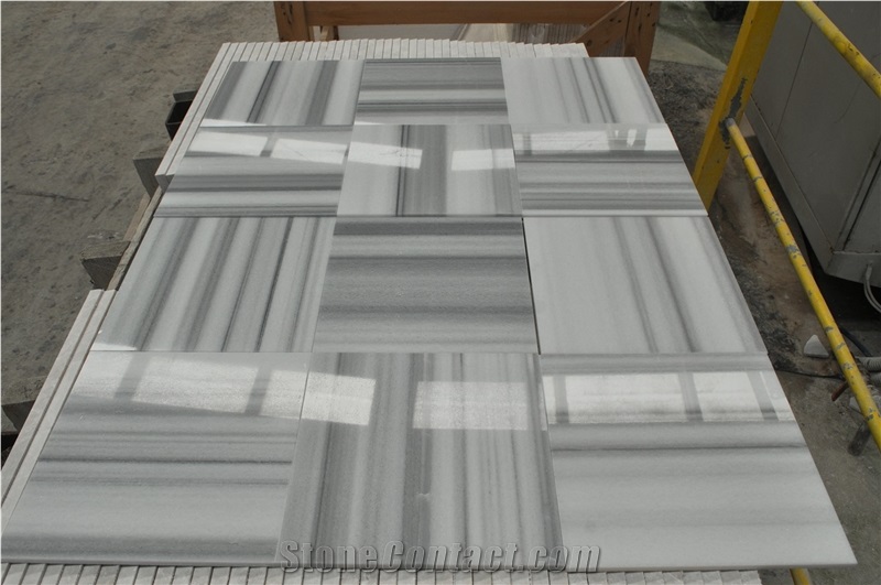 Delano White Marble Tiles and Slabs