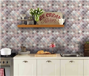 Clever Mosaics Home Decor Peel and Stick Mosaic Tiles