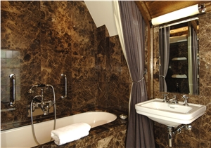 Maron Imperiale Marble Bathroom at Raymond Blanc"S Hotel