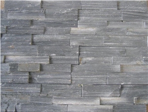 Rusty Slate-Dynasty Black Stacking Slate Stone Wall Panel