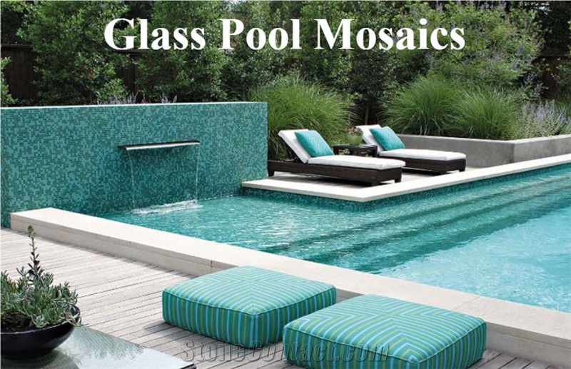Glass Pool Mosaic, Pool Deck Coping, Pool Pavers